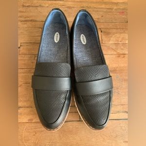 Dr. Scholl's Black Platform Loafers - 6M